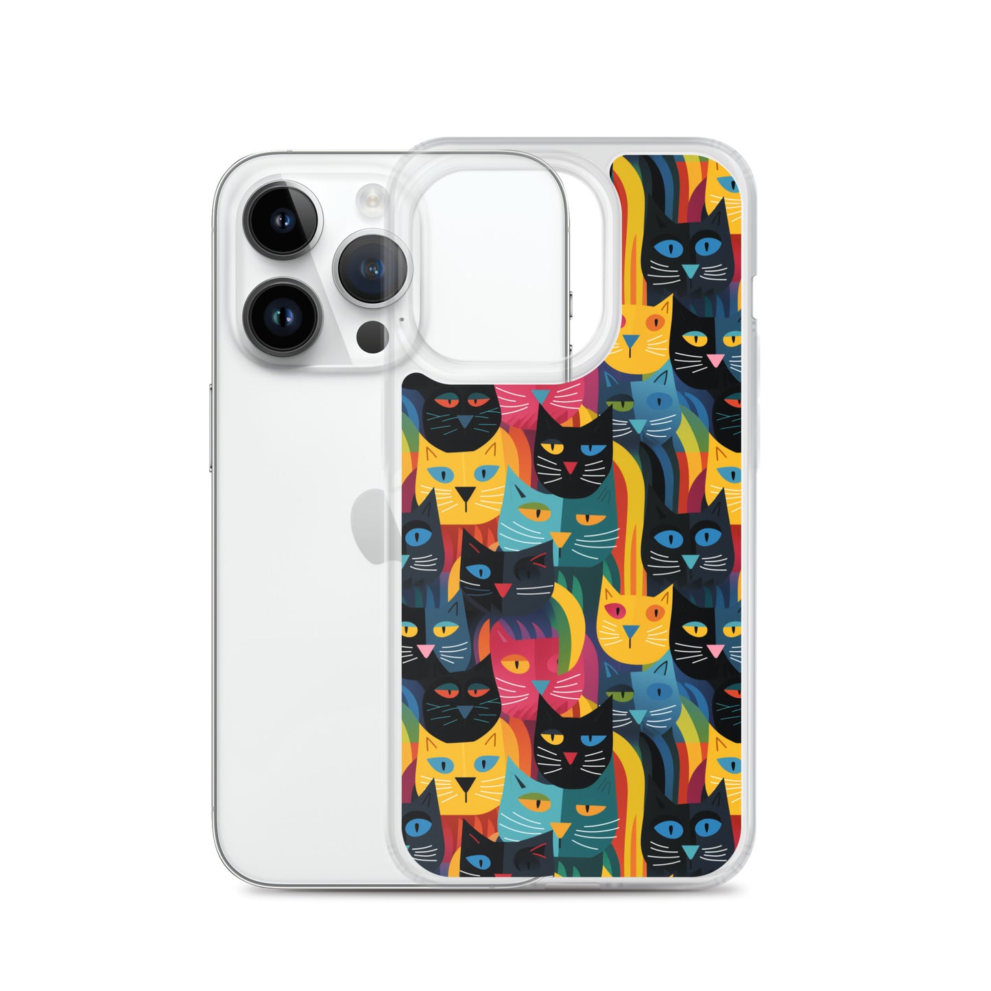 iPhone Case - Colorful Cats Pattern