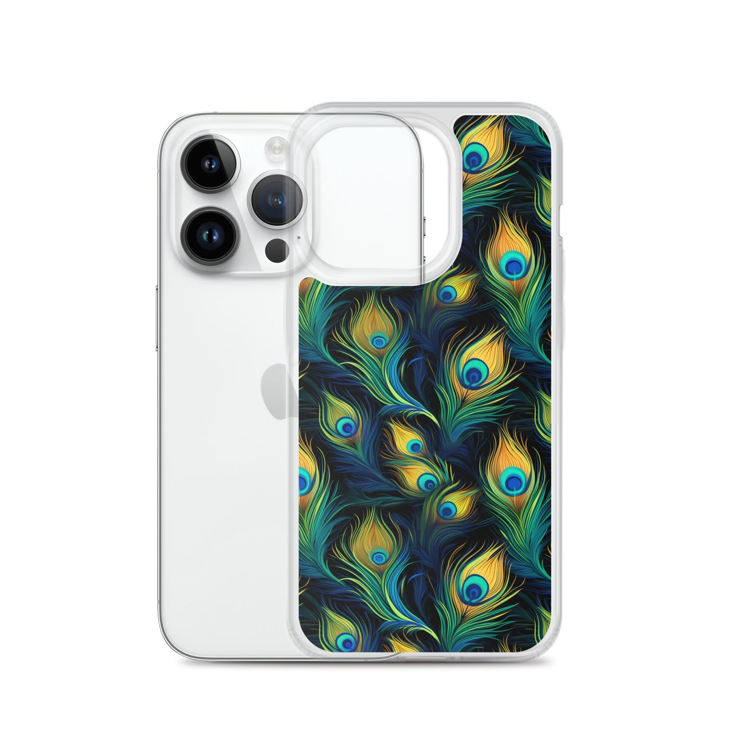 iPhone Case - Peacock Feather Pattern