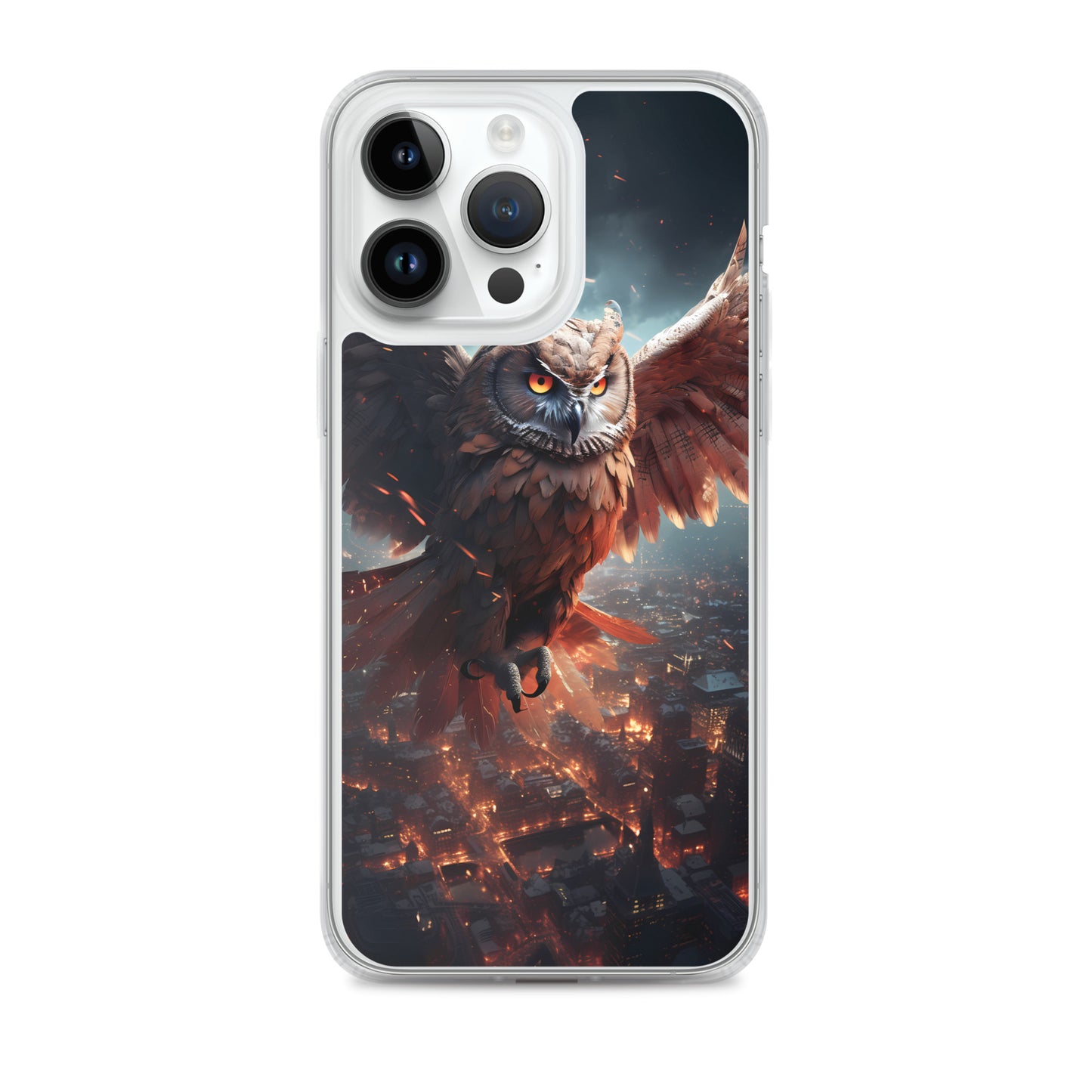 iPhone Case - Owl Flies Over City