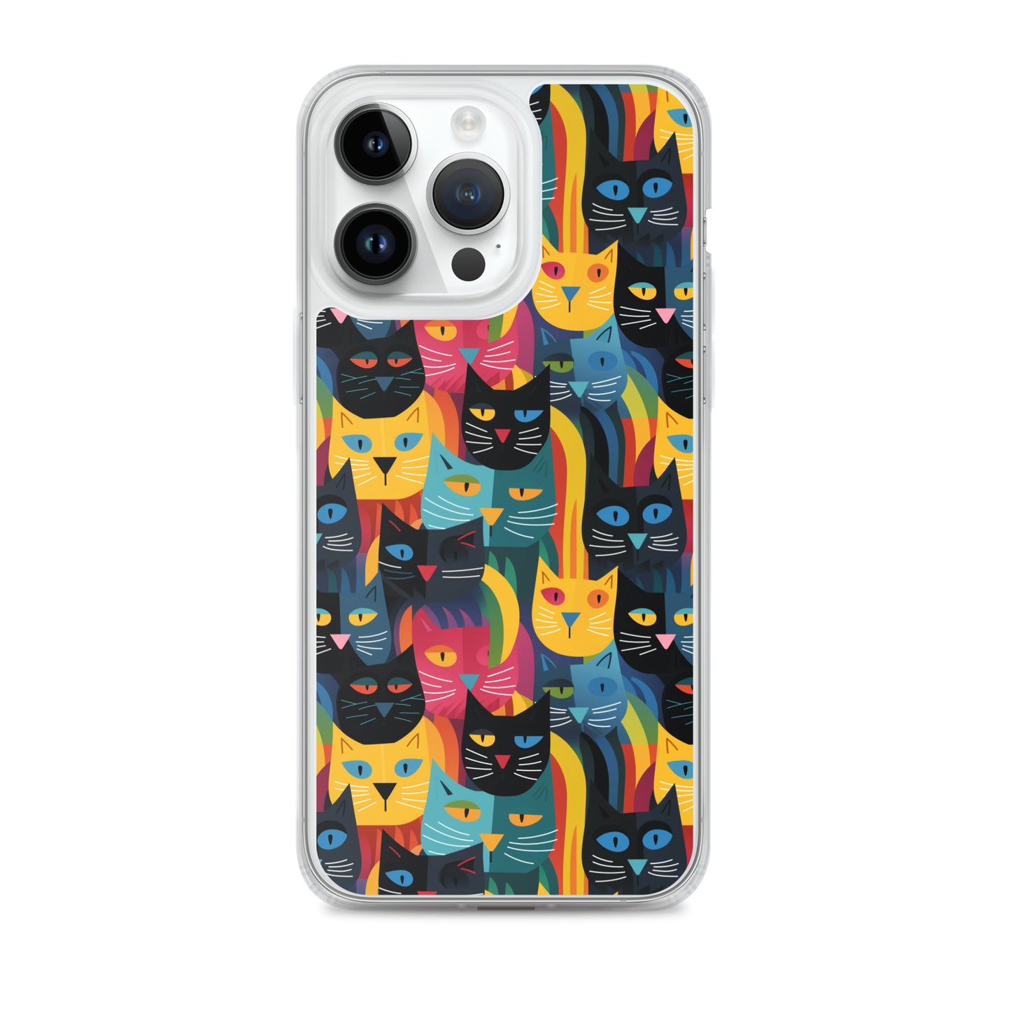 iPhone Case - Colorful Cats Pattern