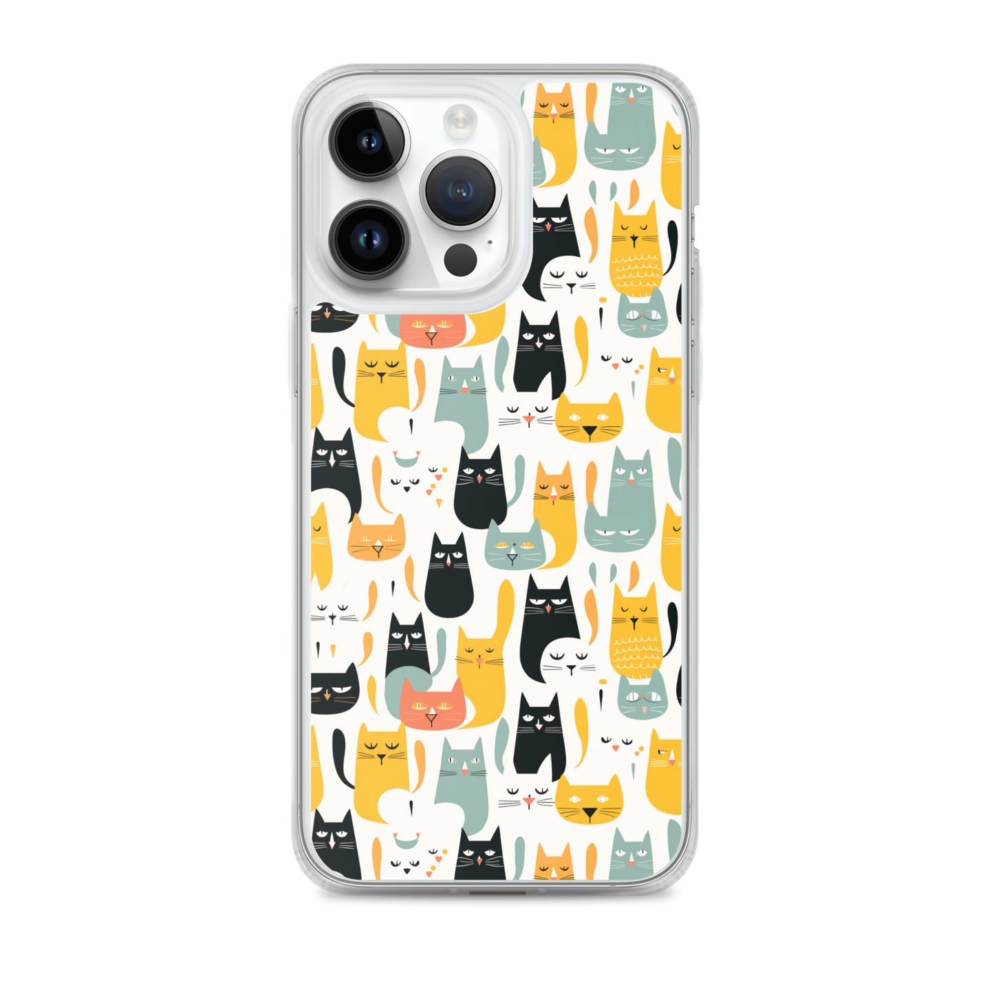 iPhone Case - Abstract Cats Pattern