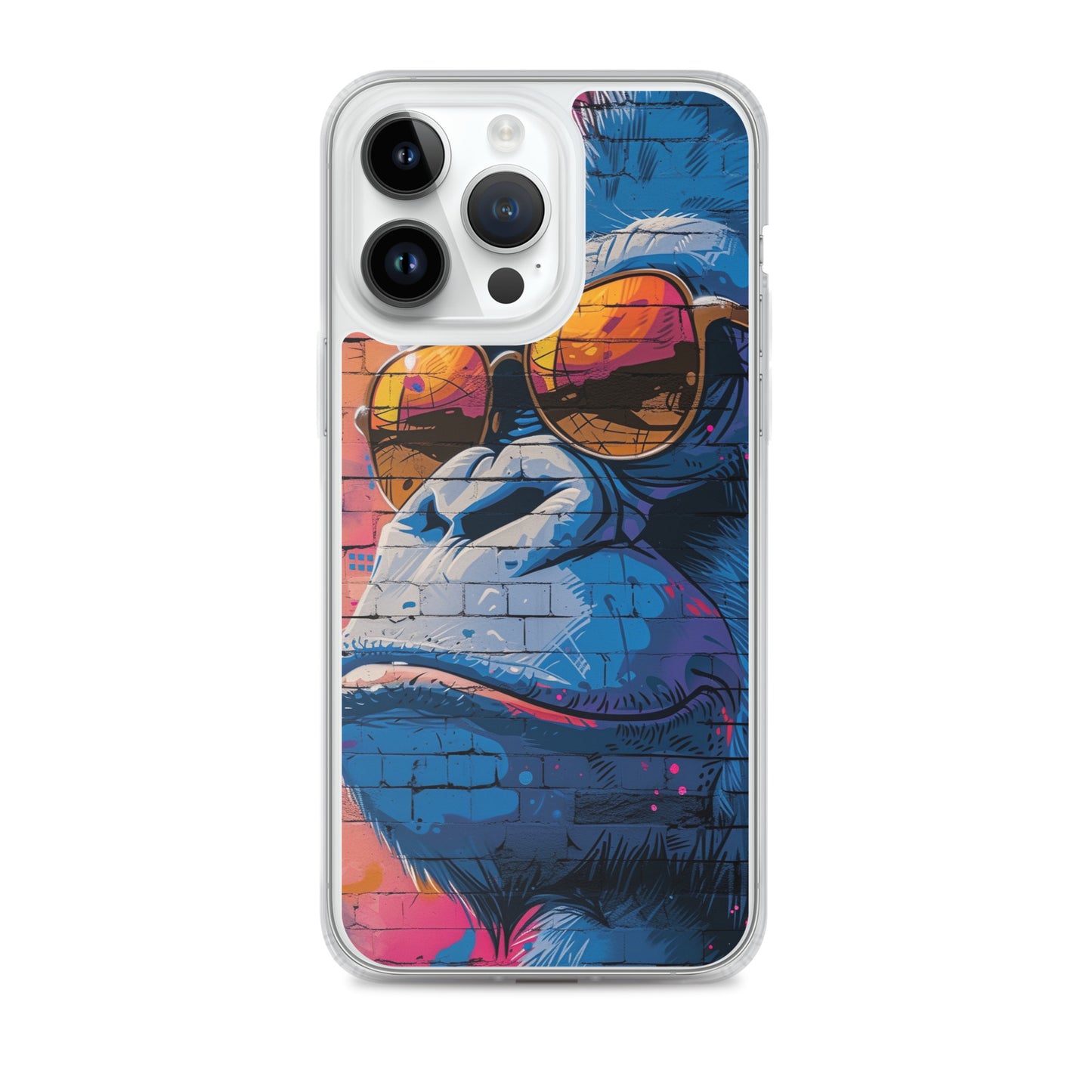 iPhone Case - Blue Gorilla Graffiti Art