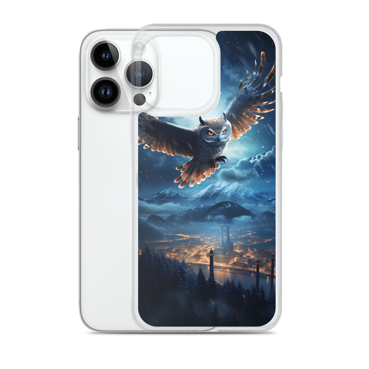 iPhone Case - Night Owl Over City