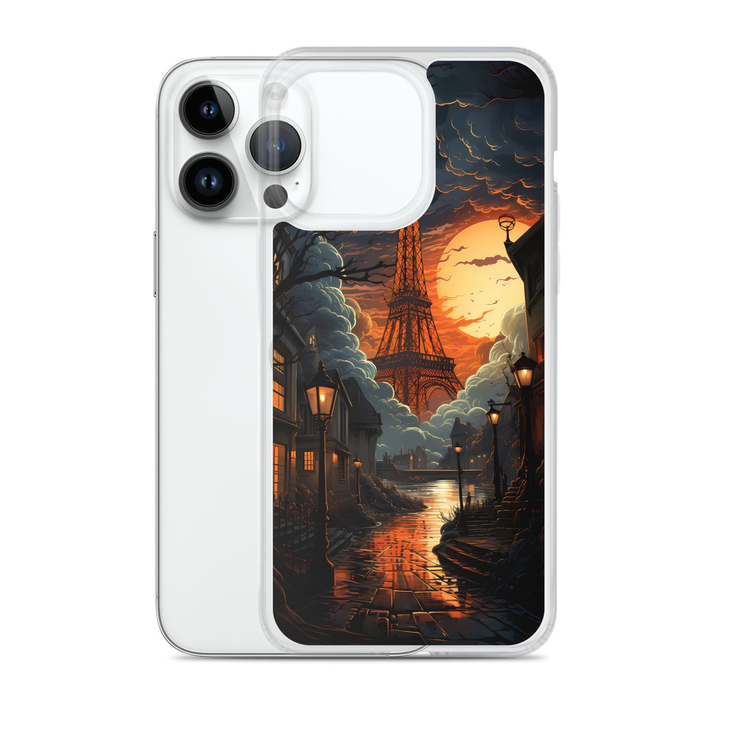 iPhone Case - Paris Street in Moonlight