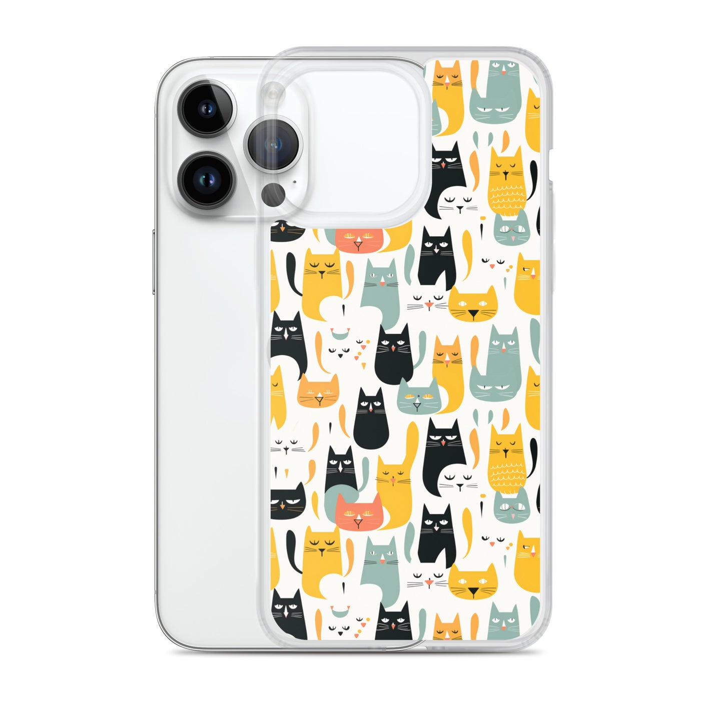 iPhone Case - Abstract Cats Pattern