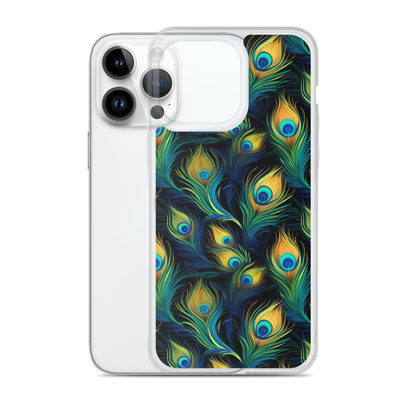 iPhone Case - Peacock Feather Pattern