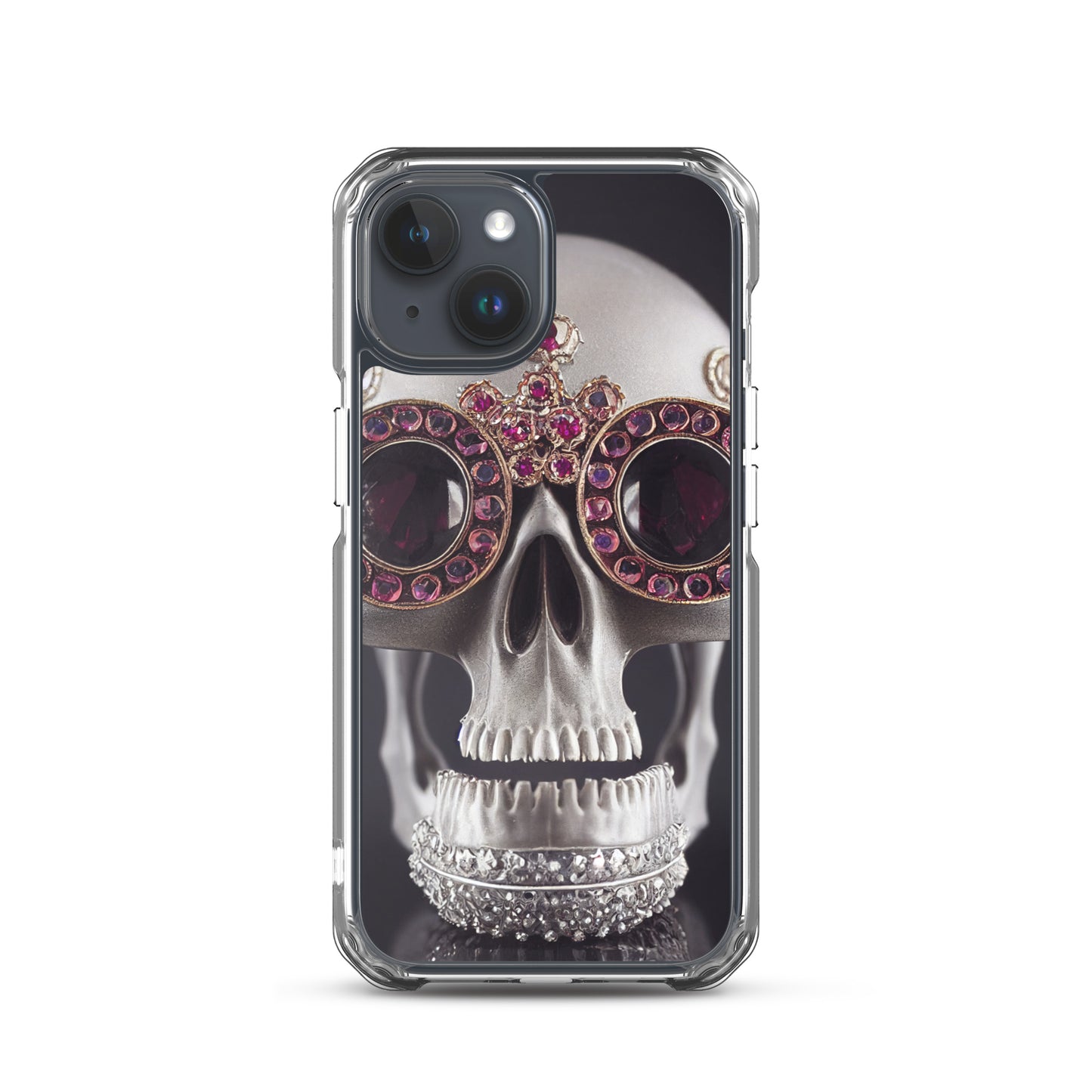 iPhone Case - Ornate Ruby Eyed Skull