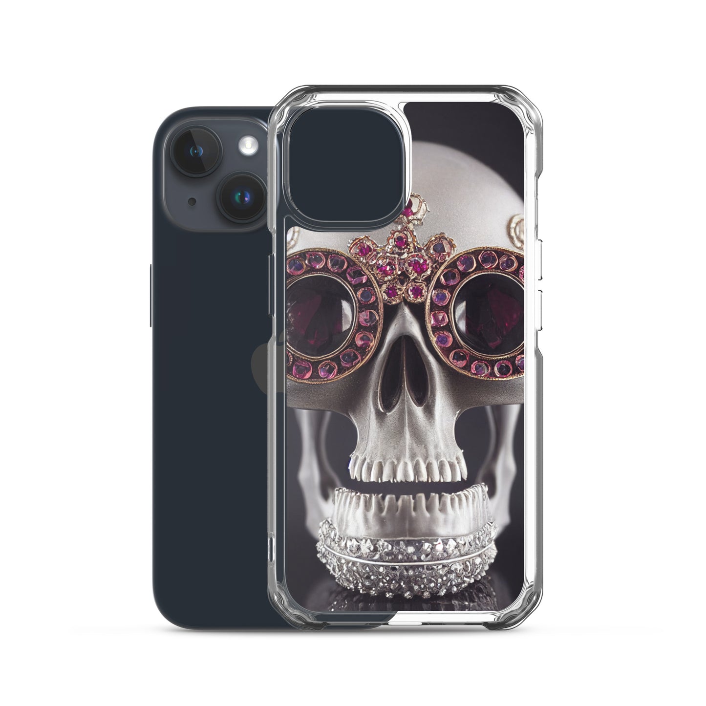 iPhone Case - Ornate Ruby Eyed Skull