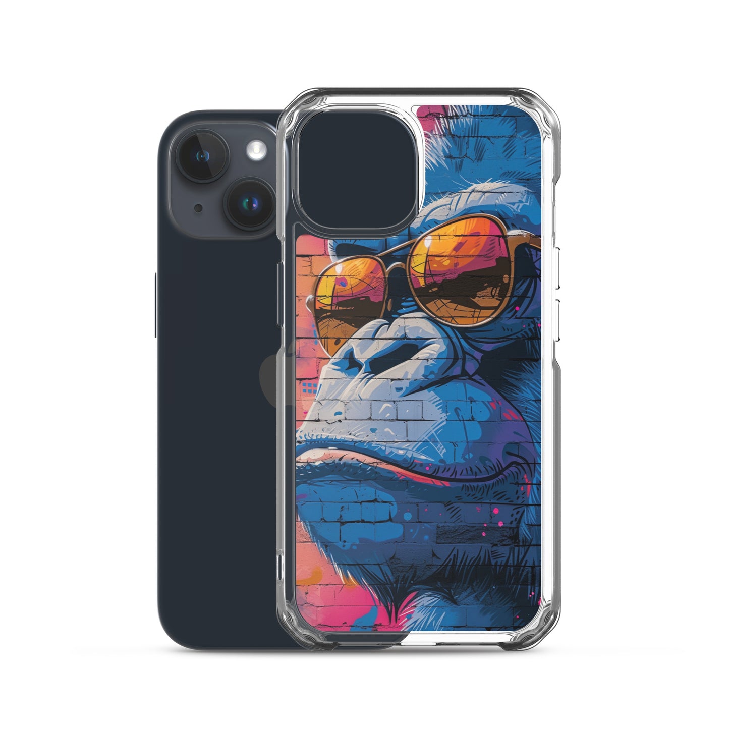 iPhone Case - Blue Gorilla Graffiti Art