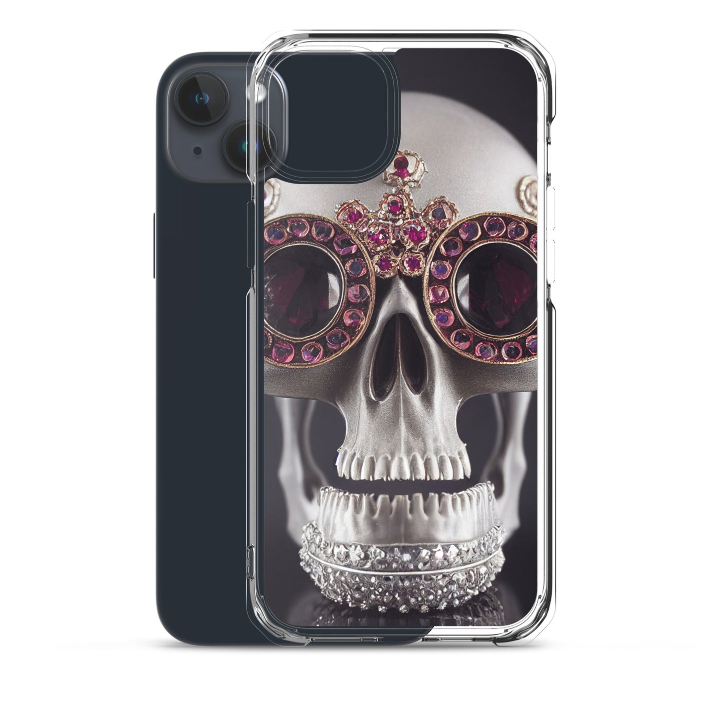 iPhone Case - Ornate Ruby Eyed Skull