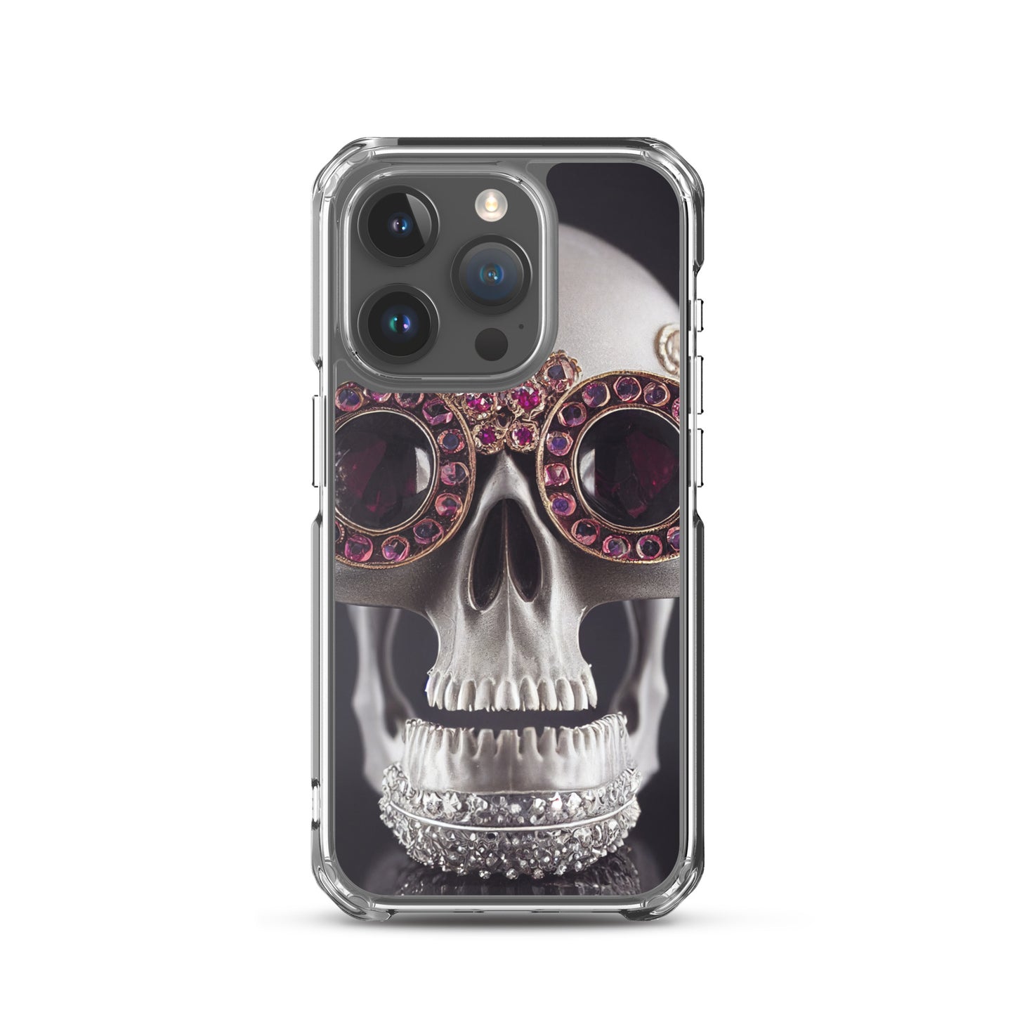 iPhone Case - Ornate Ruby Eyed Skull