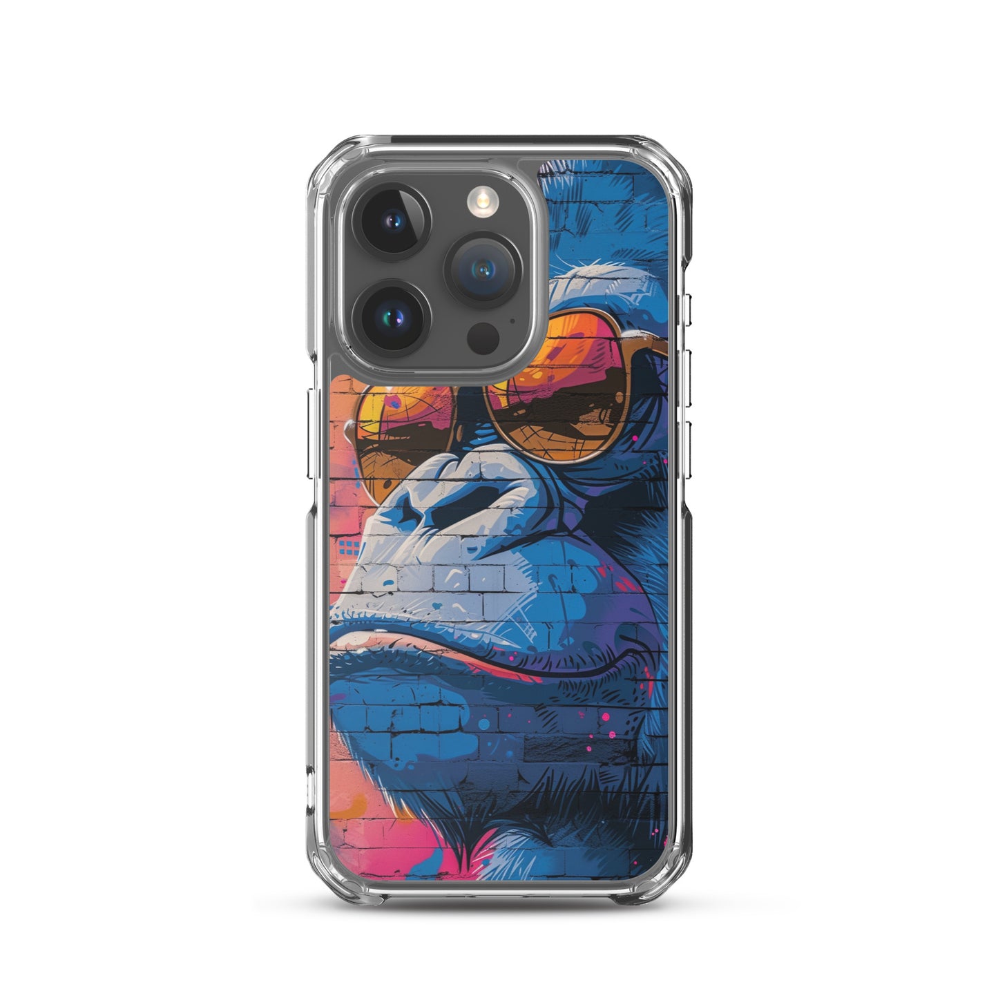 iPhone Case - Blue Gorilla Graffiti Art