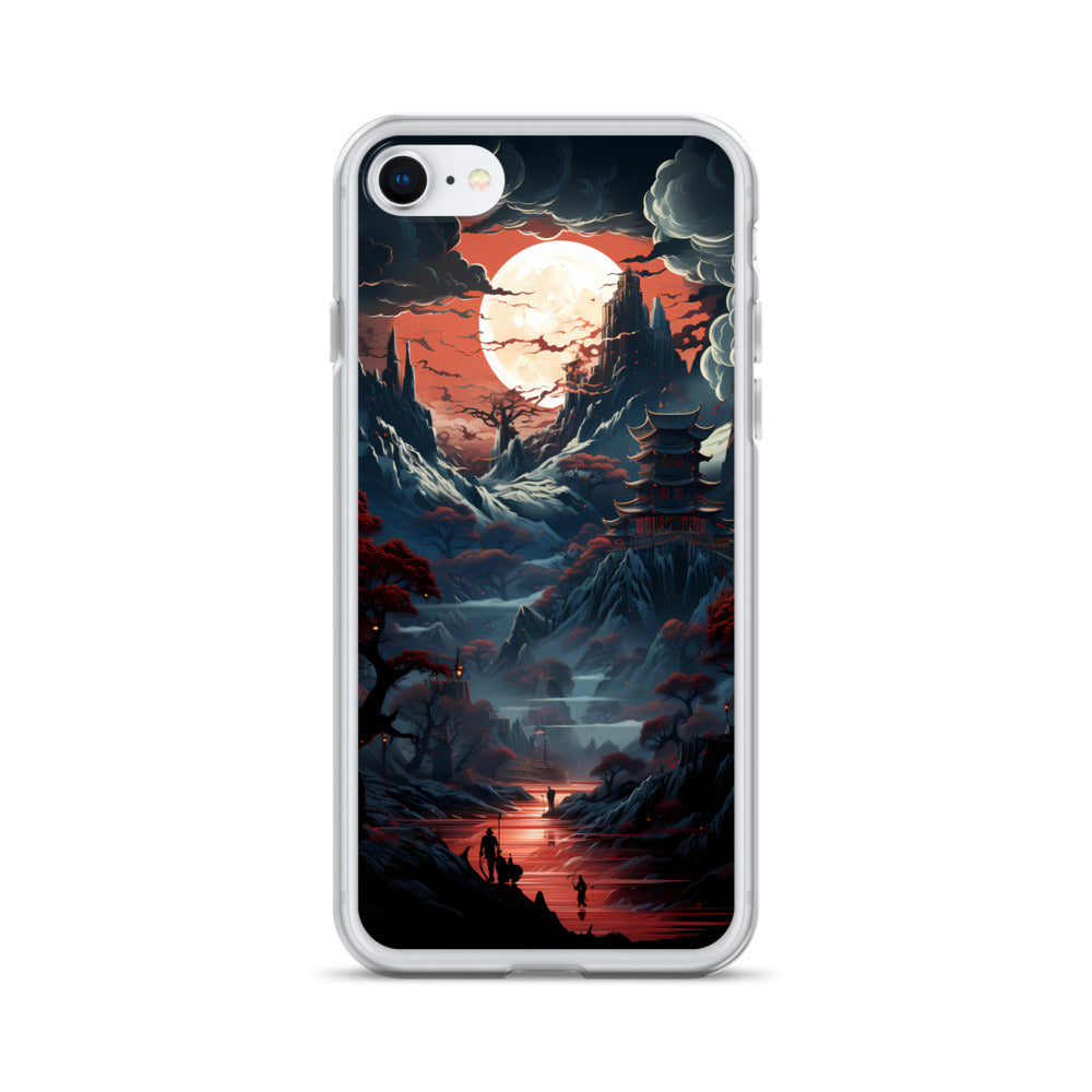 iPhone Case - Ancient Temple in Moonlight