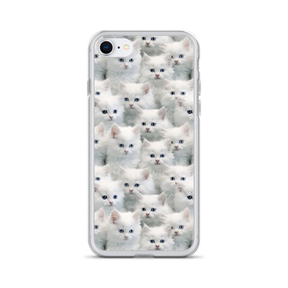 iPhone Case - Cute White Kittens