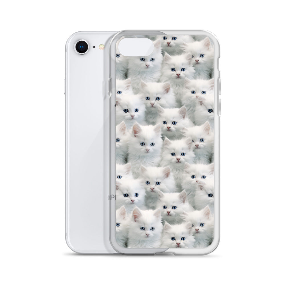 iPhone Case - Cute White Kittens