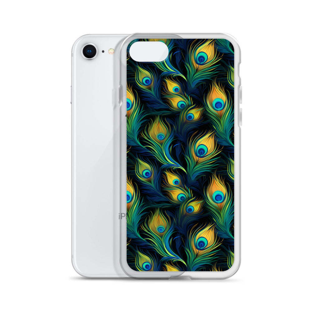 iPhone Case - Peacock Feather Pattern