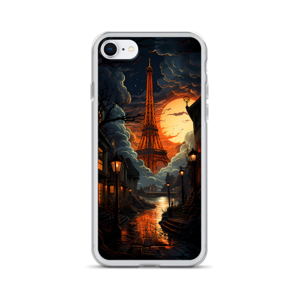 iPhone Case - Paris Street in Moonlight