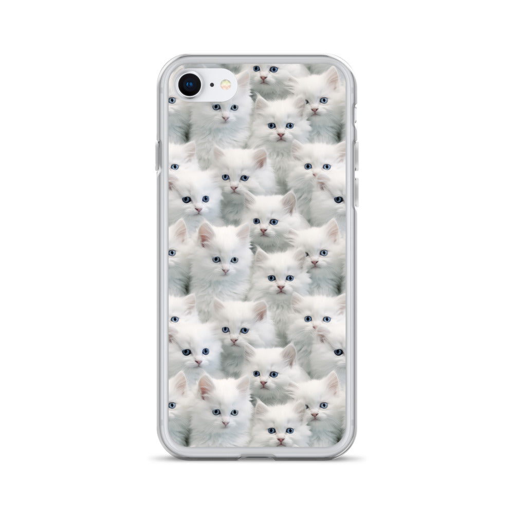 iPhone Case - Cute White Kittens