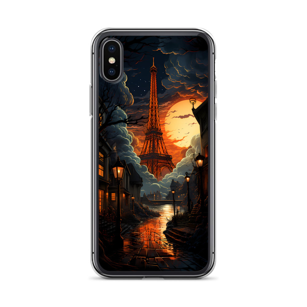 iPhone Case - Paris Street in Moonlight