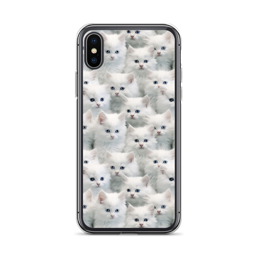 iPhone Case - Cute White Kittens