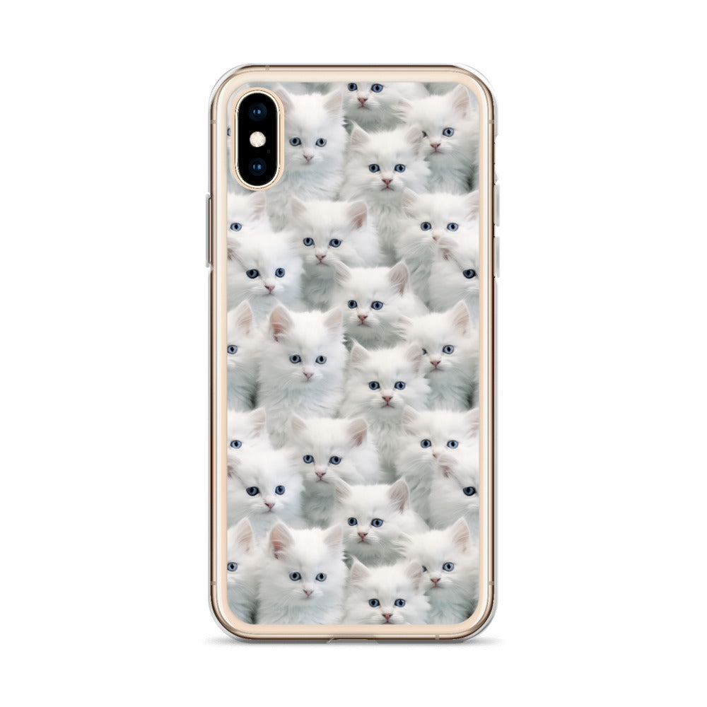 iPhone Case - Cute White Kittens