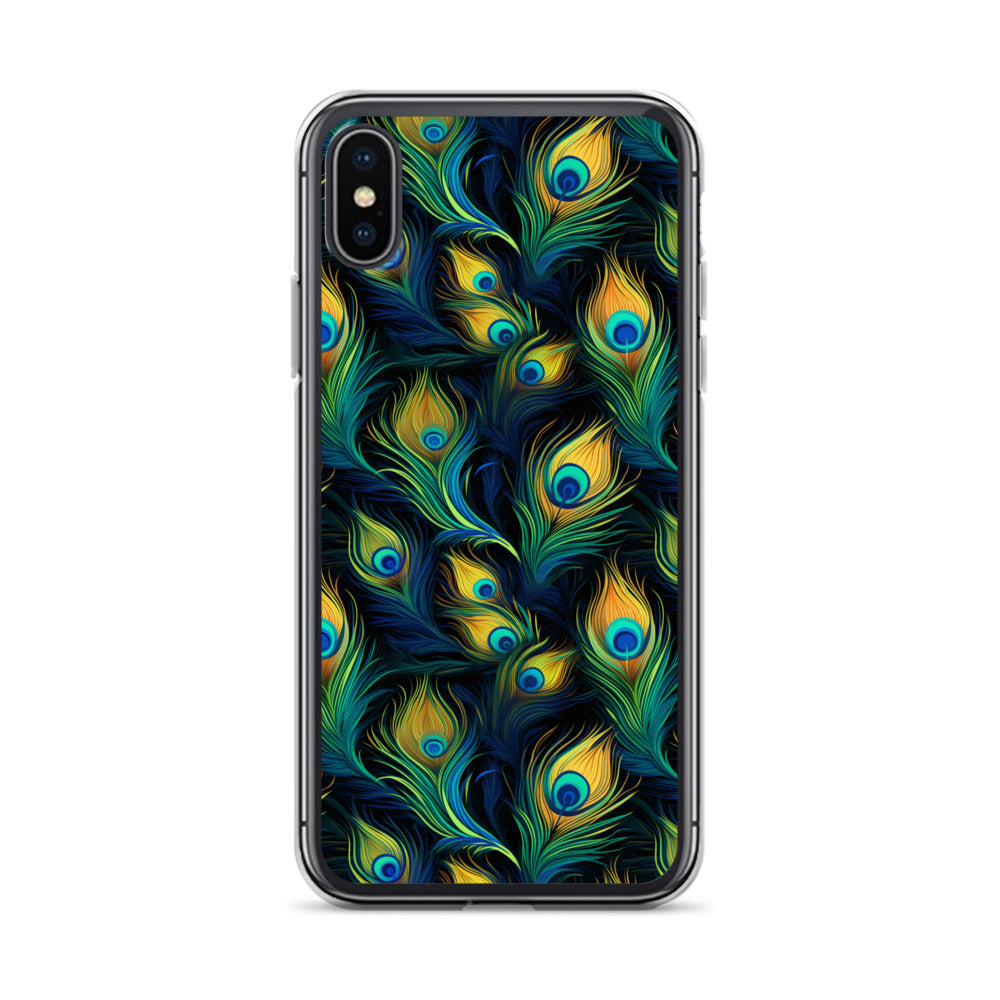 iPhone Case - Peacock Feather Pattern