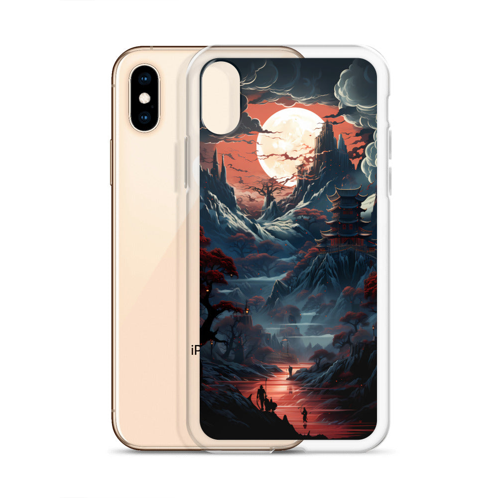 iPhone Case - Ancient Temple in Moonlight