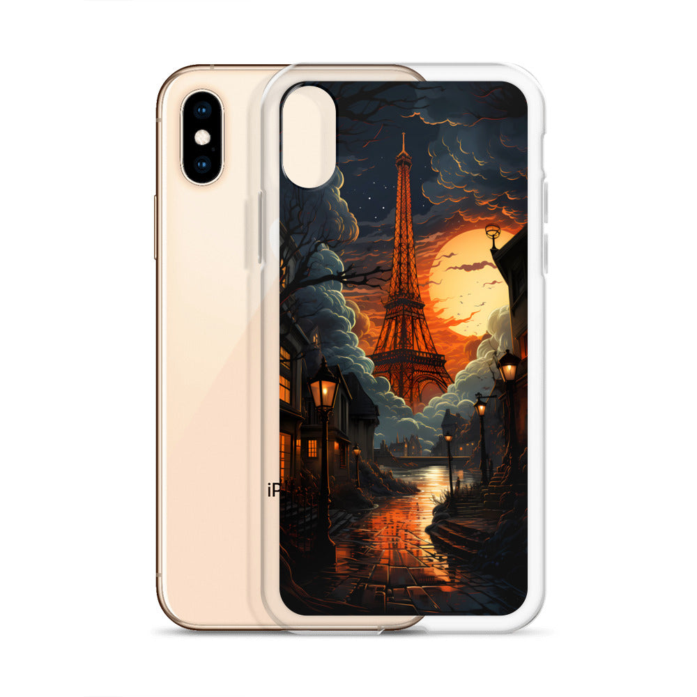 iPhone Case - Paris Street in Moonlight