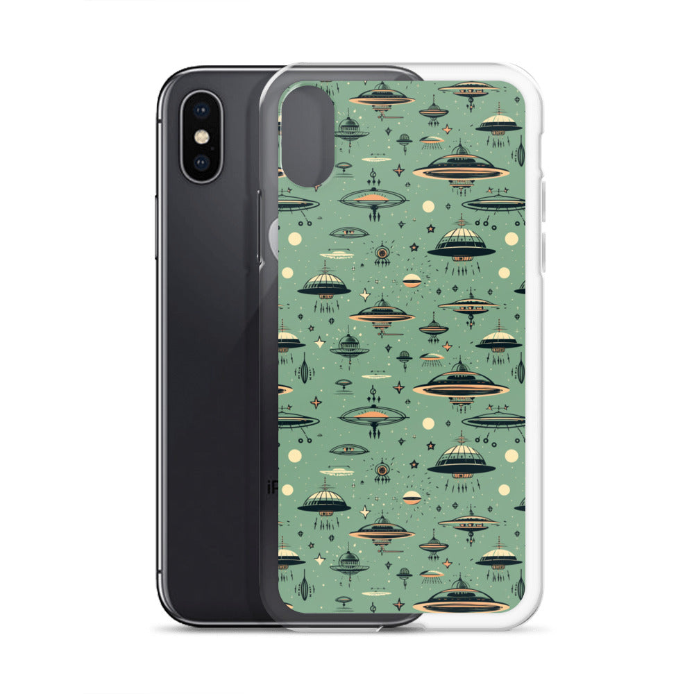 iPhone Case - Retro UFOs