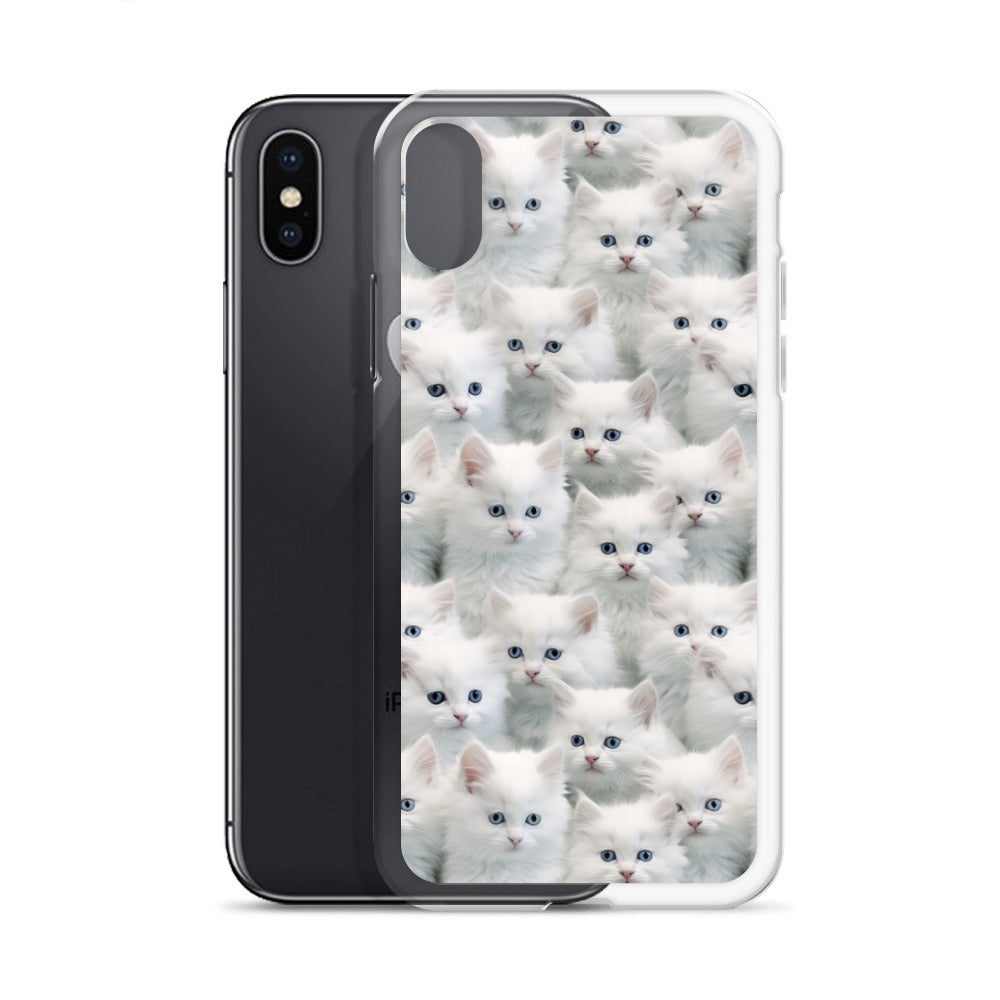 iPhone Case - Cute White Kittens