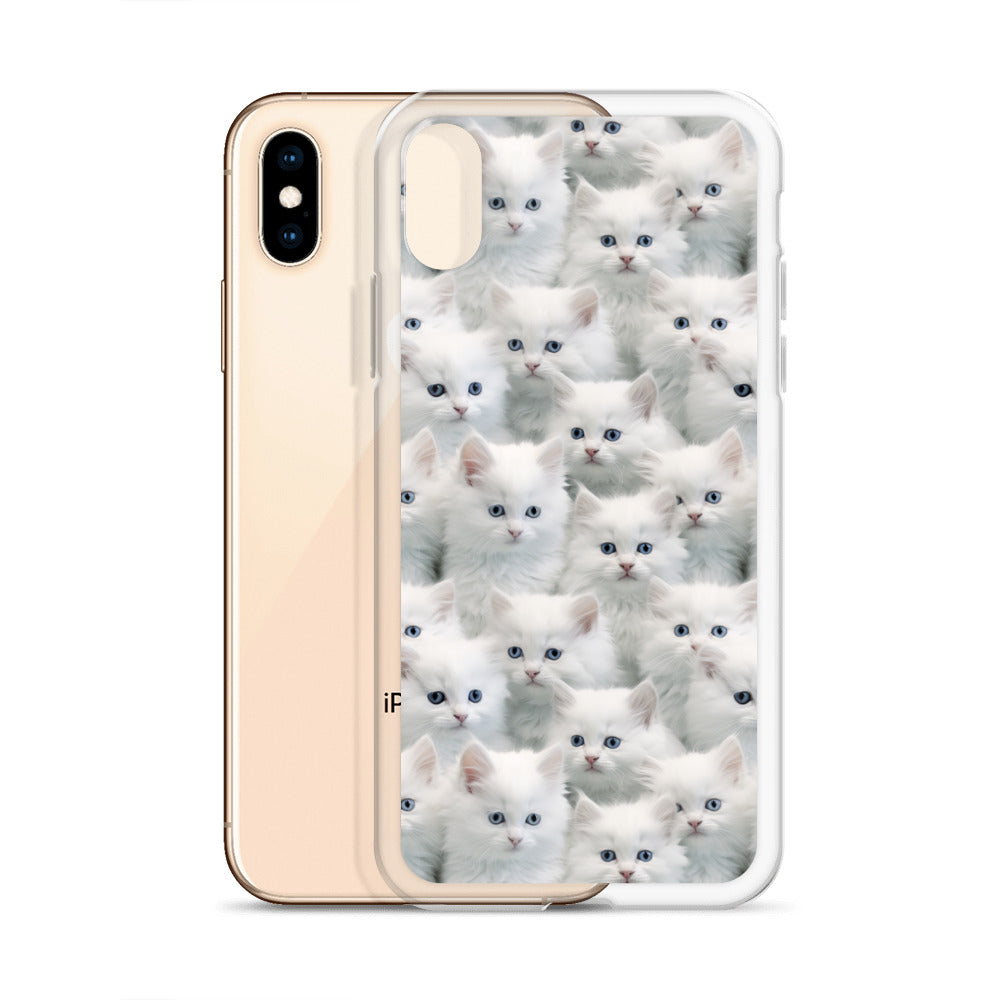 iPhone Case - Cute White Kittens