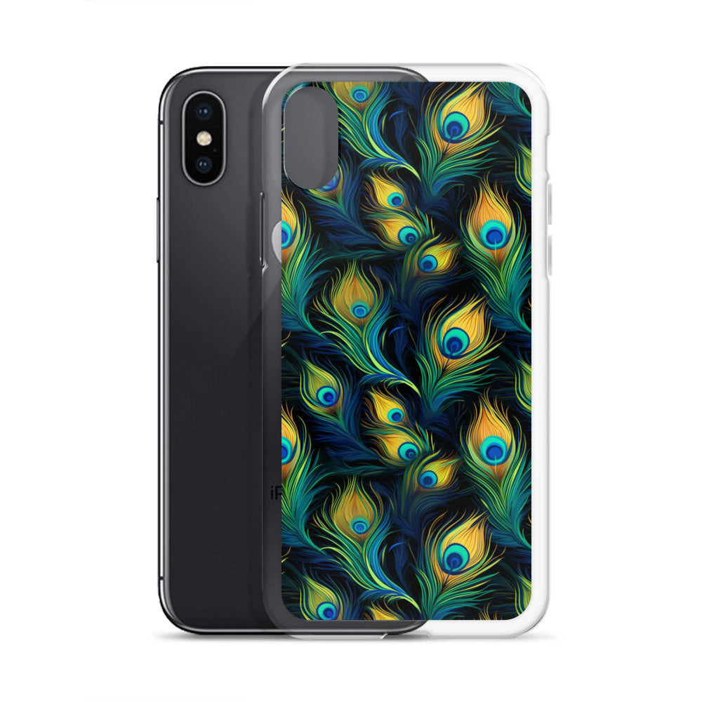 iPhone Case - Peacock Feather Pattern