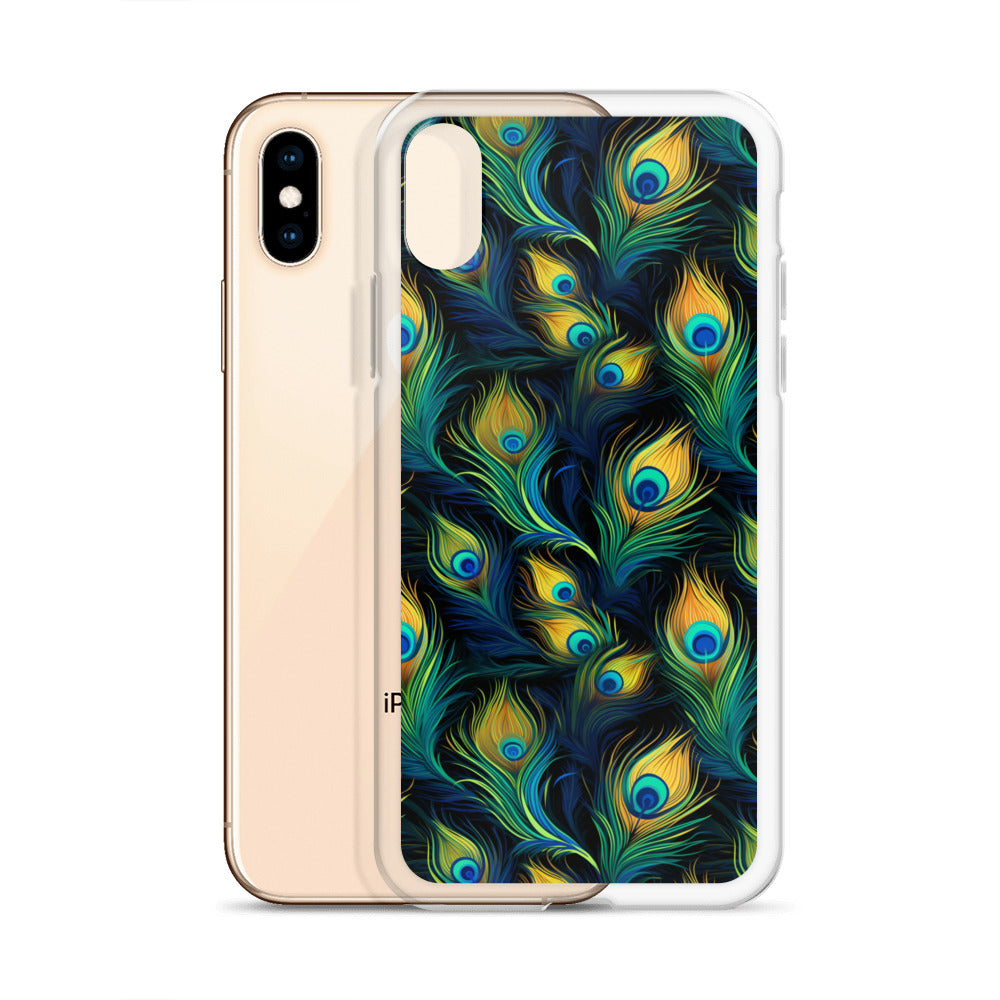 iPhone Case - Peacock Feather Pattern