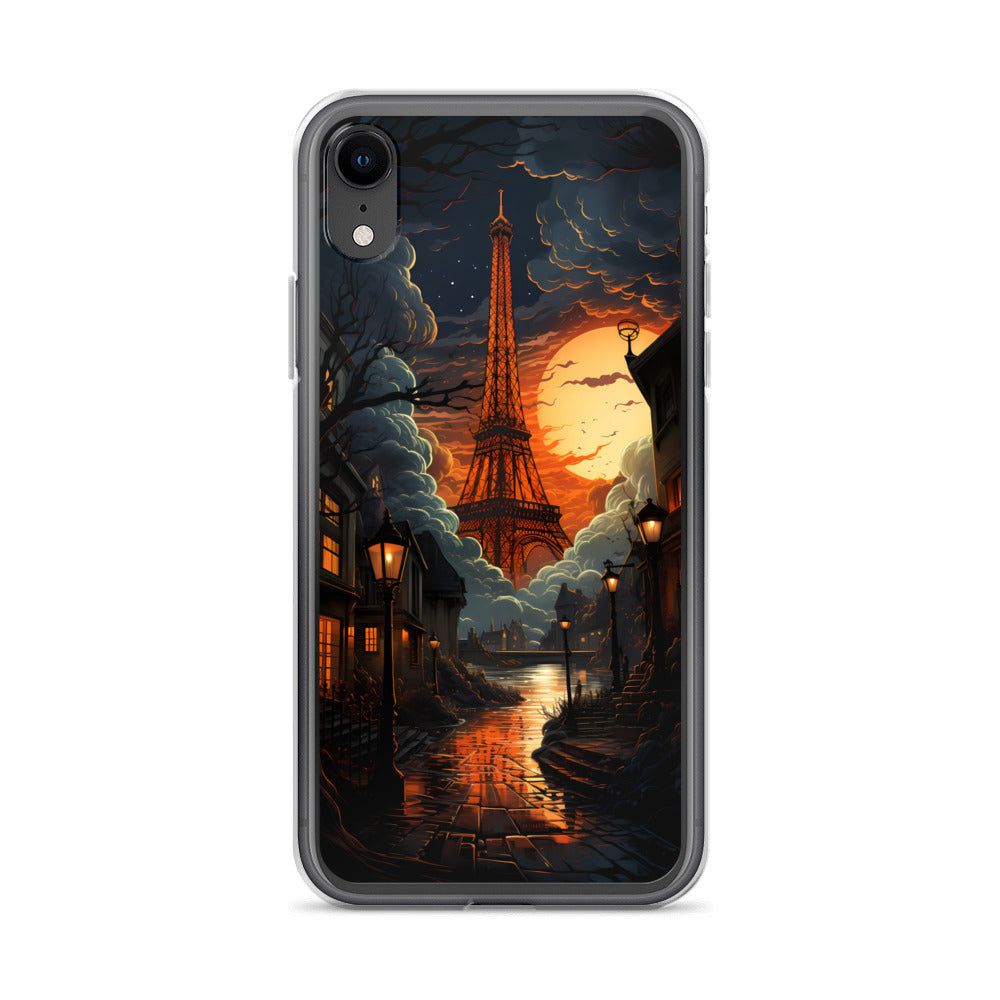 iPhone Case - Paris Street in Moonlight