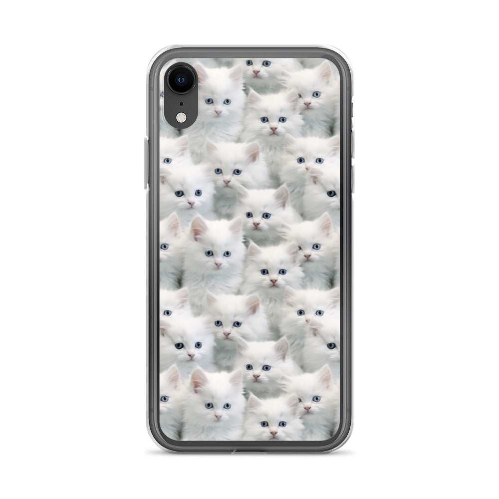 iPhone Case - Cute White Kittens