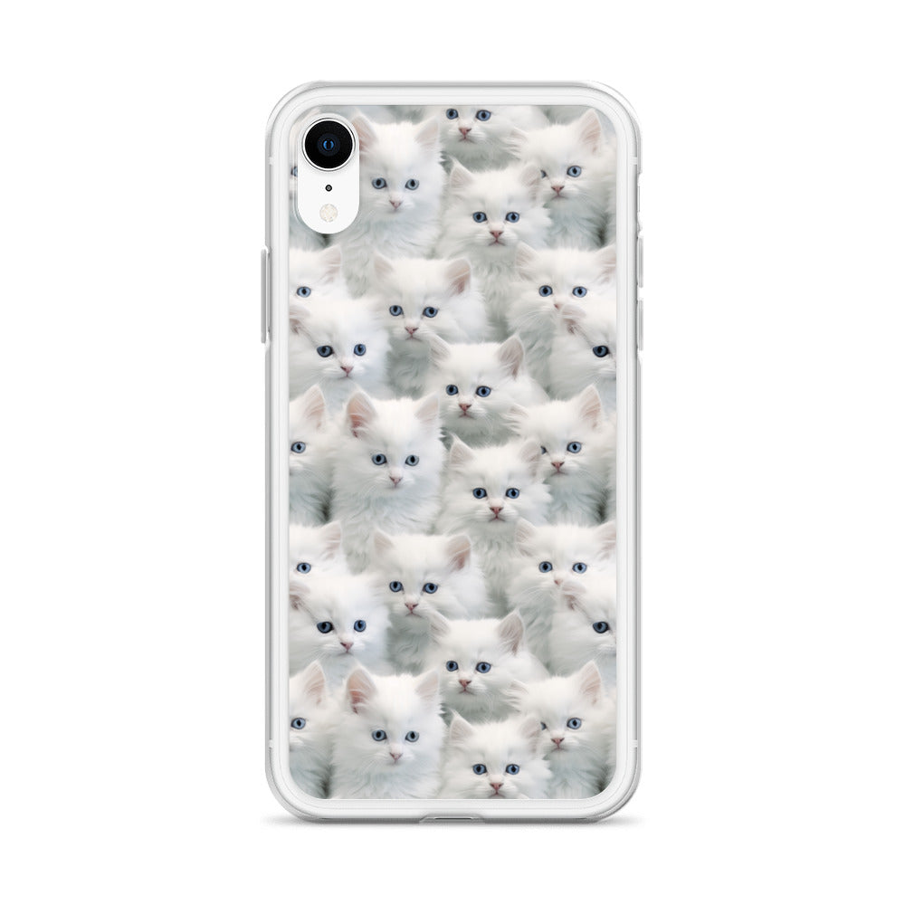 iPhone Case - Cute White Kittens