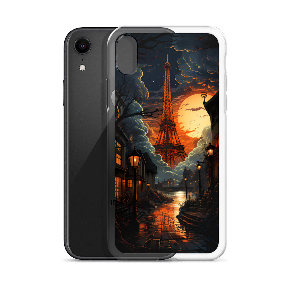 iPhone Case - Paris Street in Moonlight