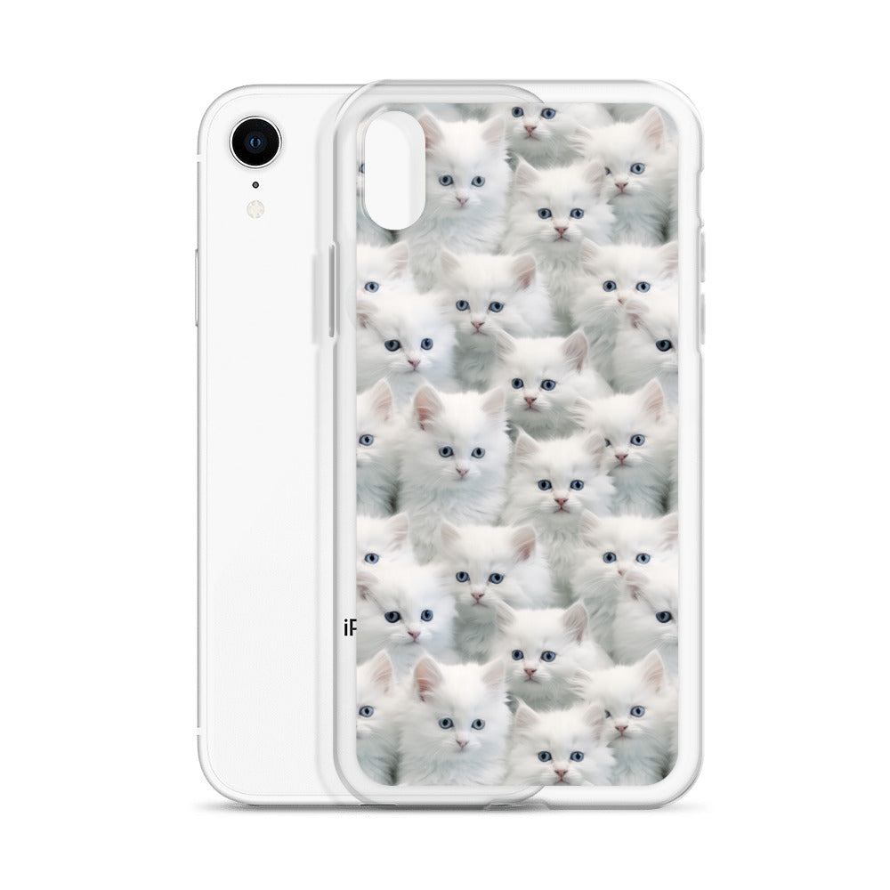 iPhone Case - Cute White Kittens