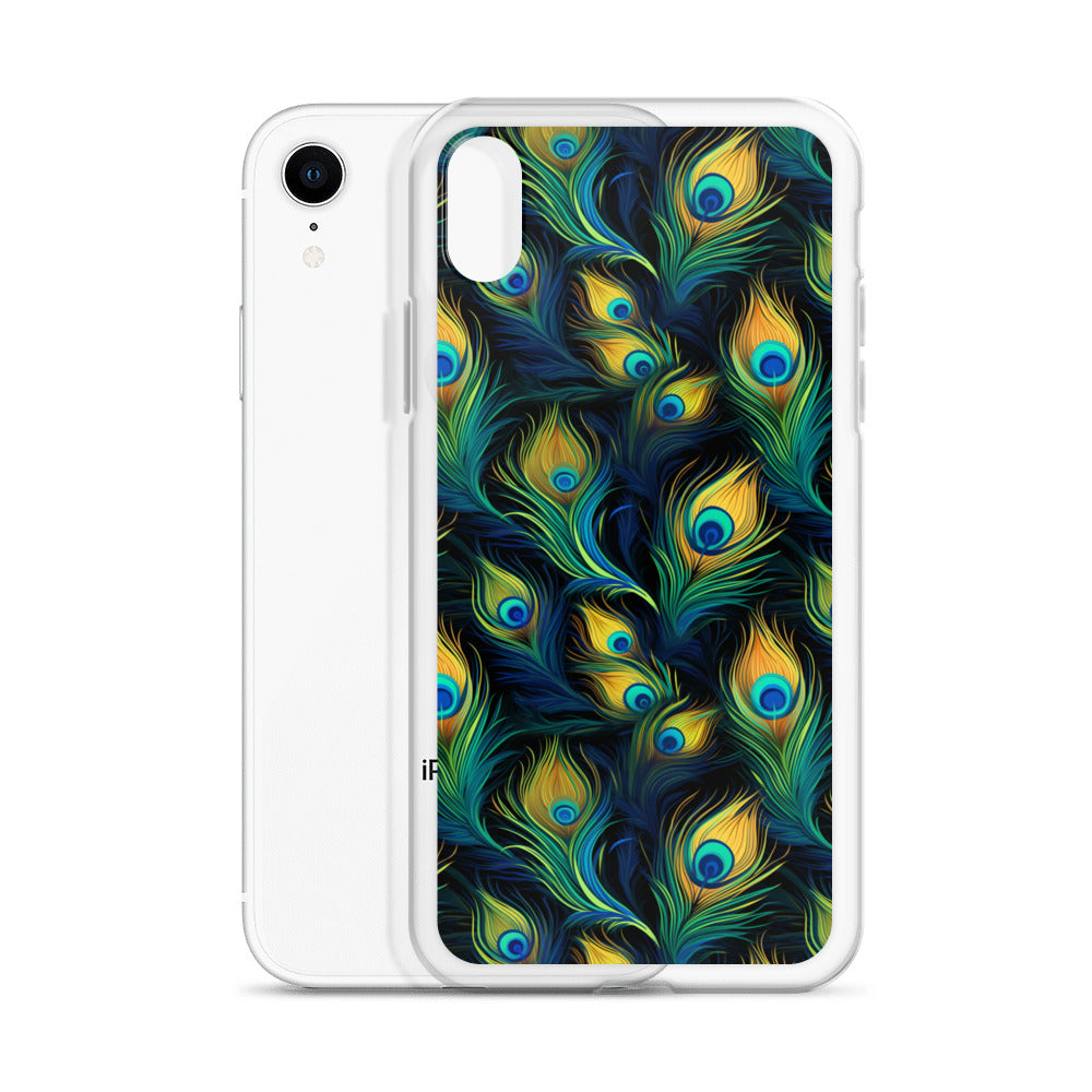 iPhone Case - Peacock Feather Pattern