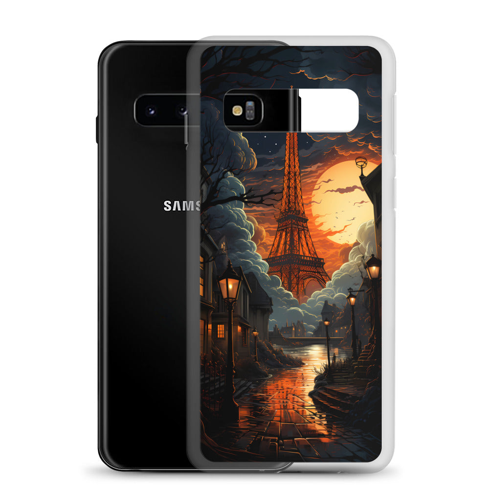 Samsung Case - Paris Street in Moonlight