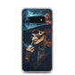 Samsung Case - Smoking Skeleton in Blue