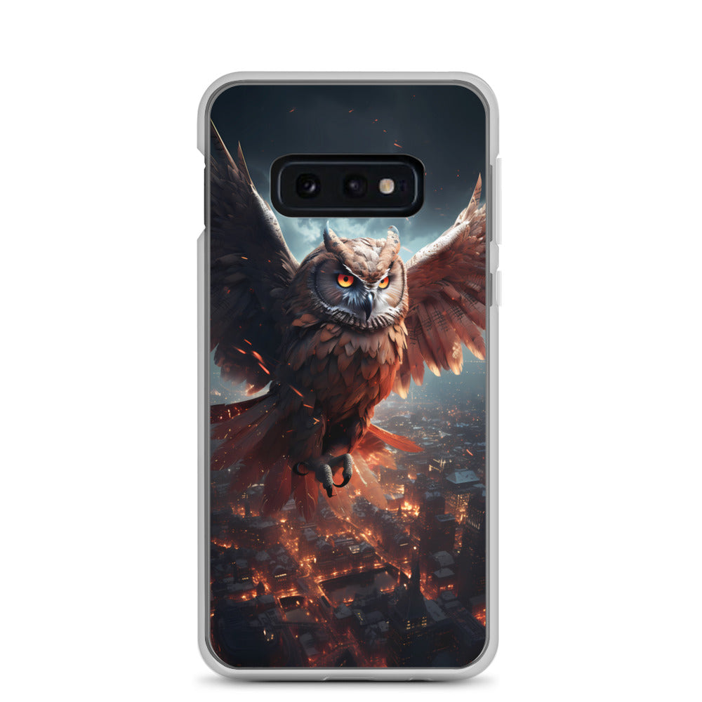 Samsung Case - Owl Flies Over City