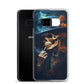 Samsung Case - Smoking Skeleton in Blue