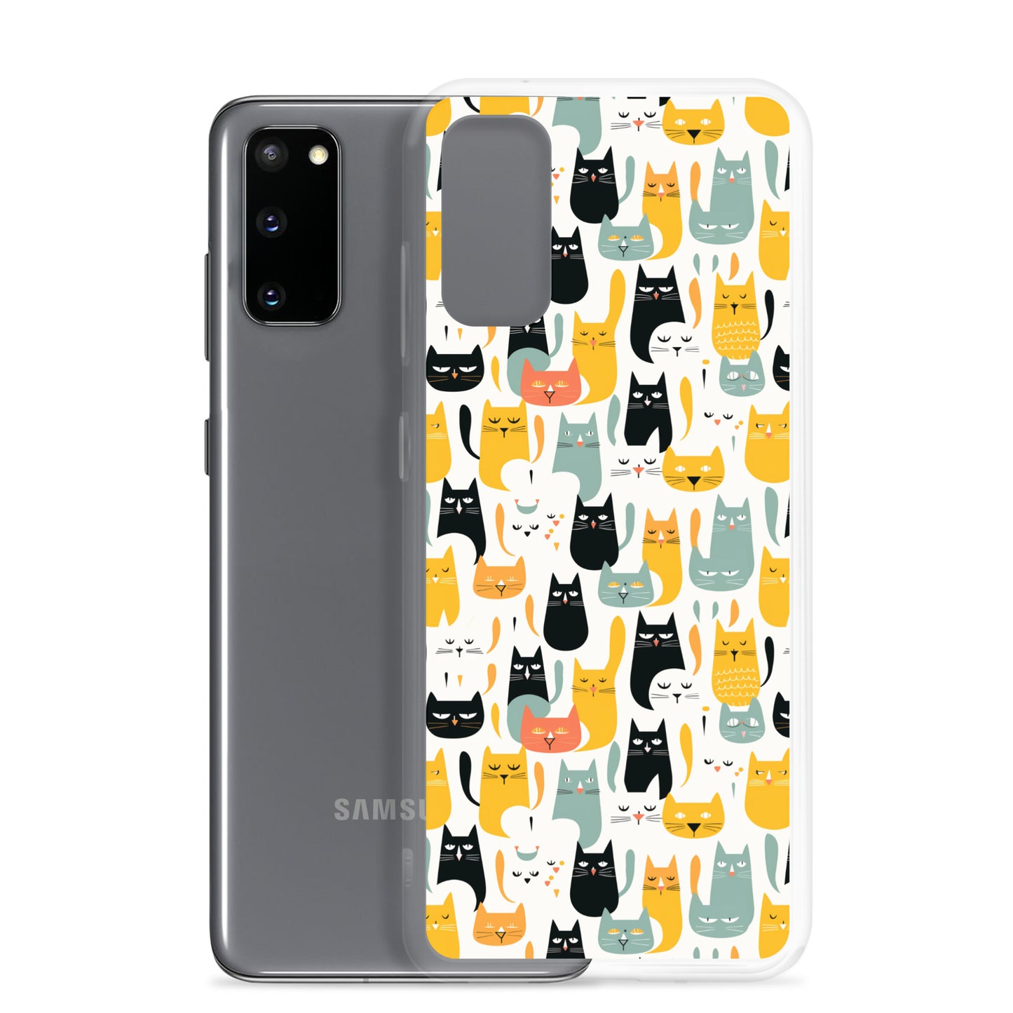 Samsung Case - Abstract Cats Pattern