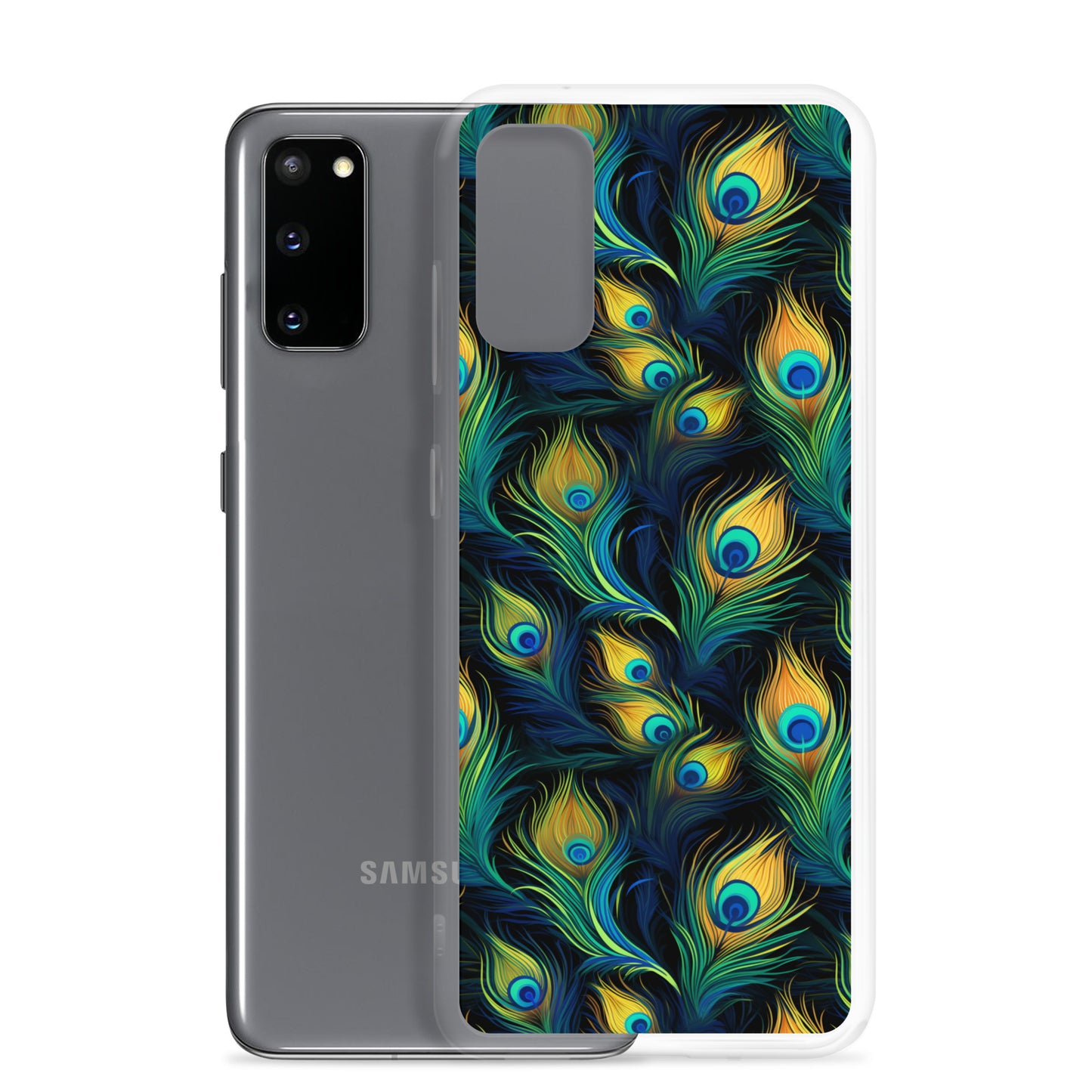 Samsung Case - Peacock Feather Pattern