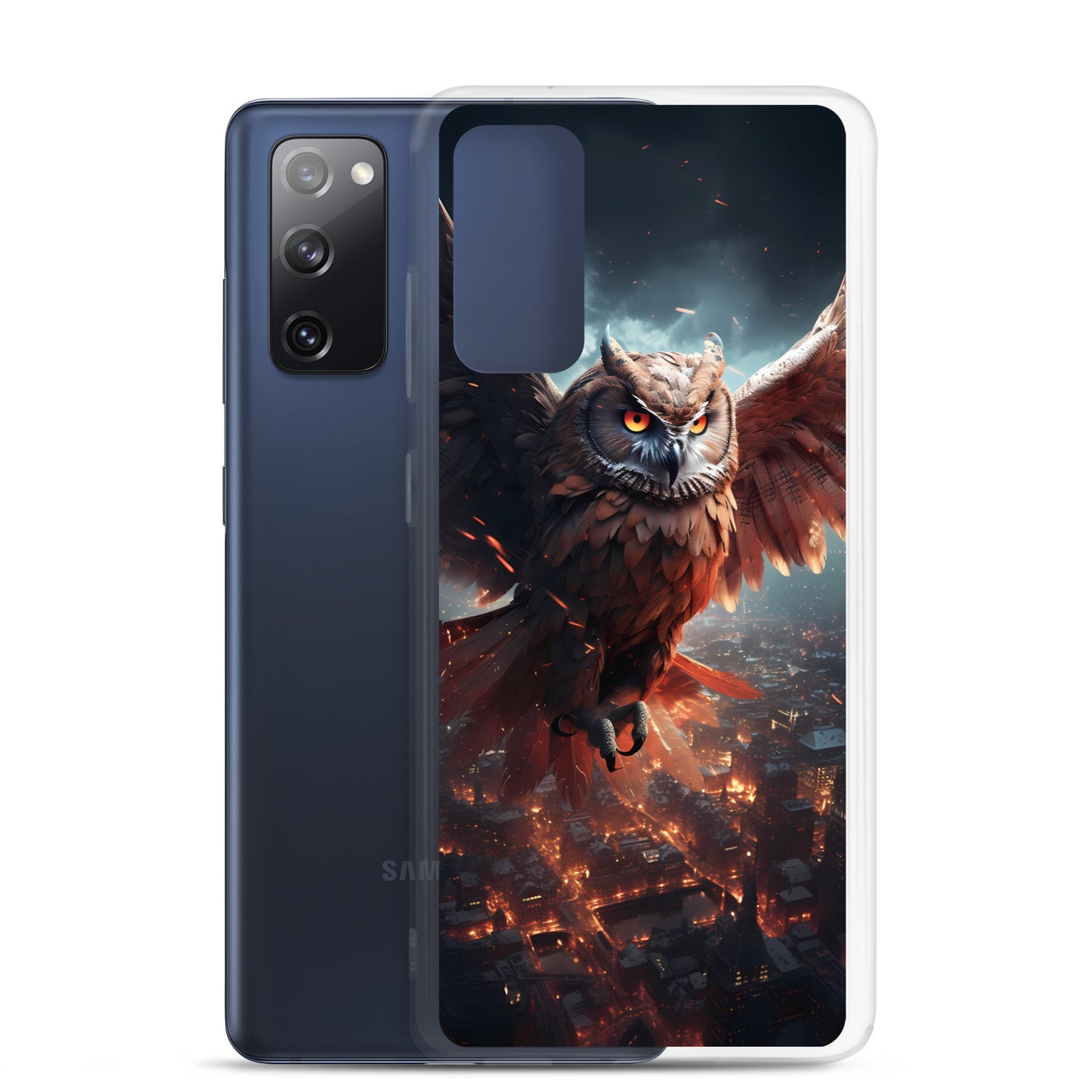 Samsung Case - Owl Flies Over City