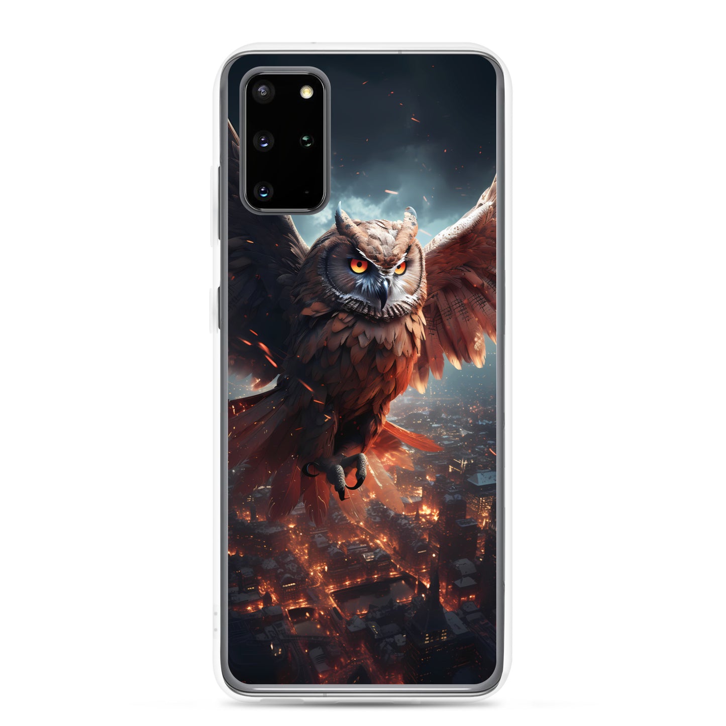 Samsung Case - Owl Flies Over City