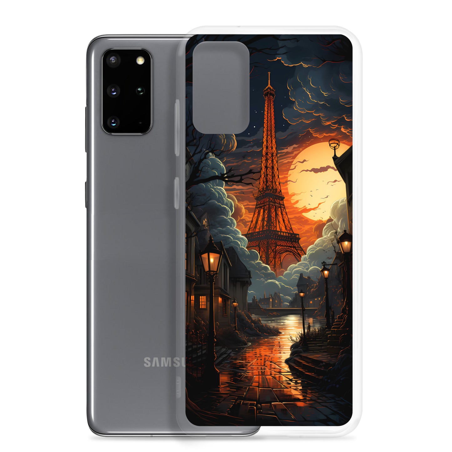 Samsung Case - Paris Street in Moonlight