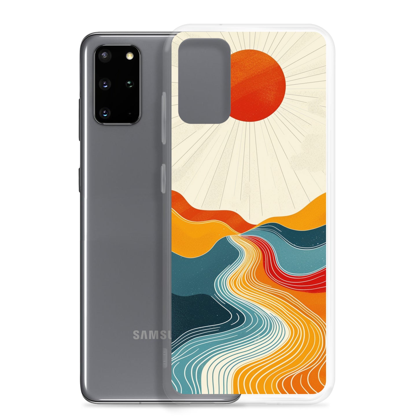 Samsung Case - Crimson Sol Labyrinth