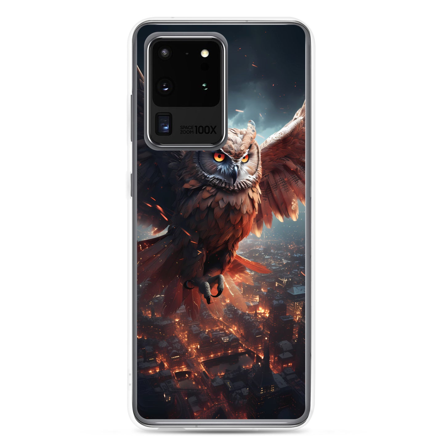 Samsung Case - Owl Flies Over City